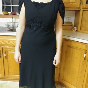 Black cocktail dress
